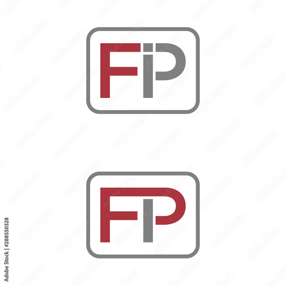 vector illustration combination initial letter f i and p icon logo modern design vector illustration combination initial letter f i and p icon logo modern design