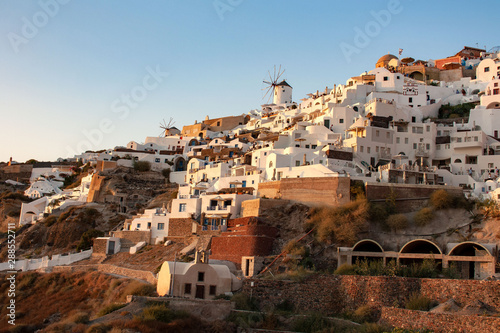 Białe domy w Oia, Santorini (Thira), Greece