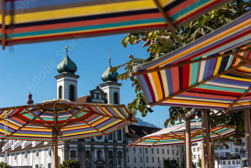 Bild auf Leinwand Lucerne Awnings