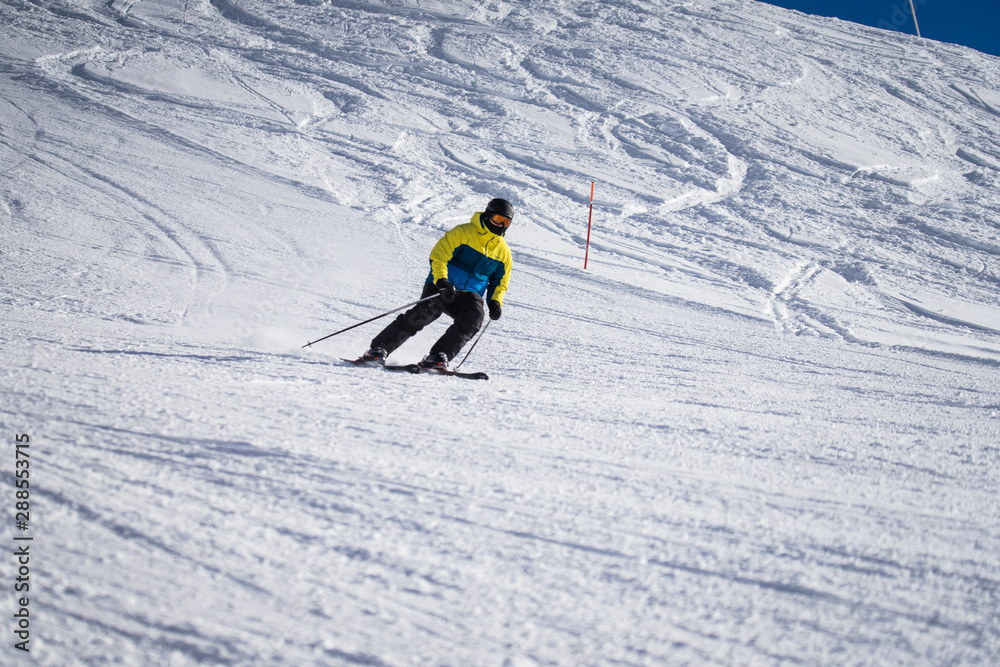 Winter Skier, Skiing, snow, bluesky