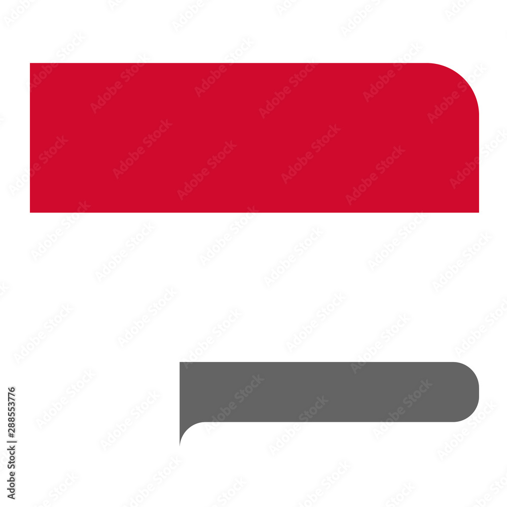 Flag horizontal shape, pointer for world map Flag horizontal shape, pointer for world map