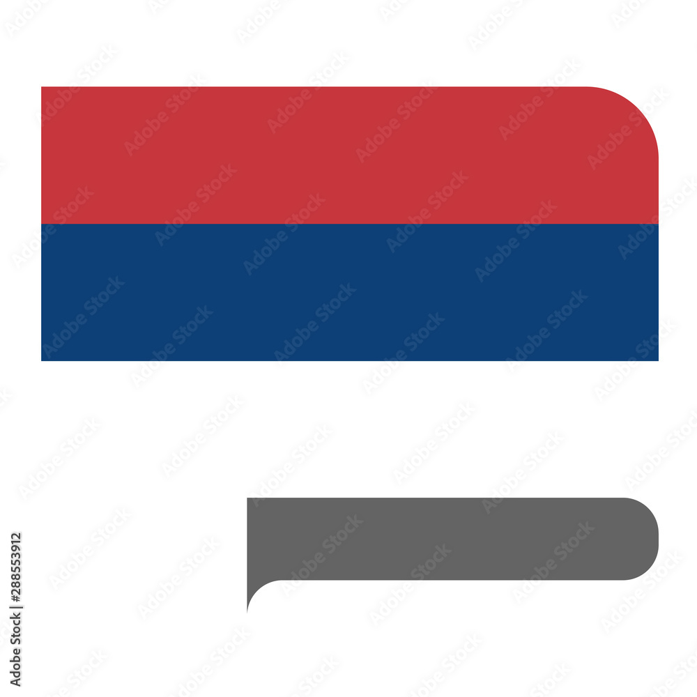 Flag horizontal shape, pointer for world map Flag horizontal shape, pointer for world map