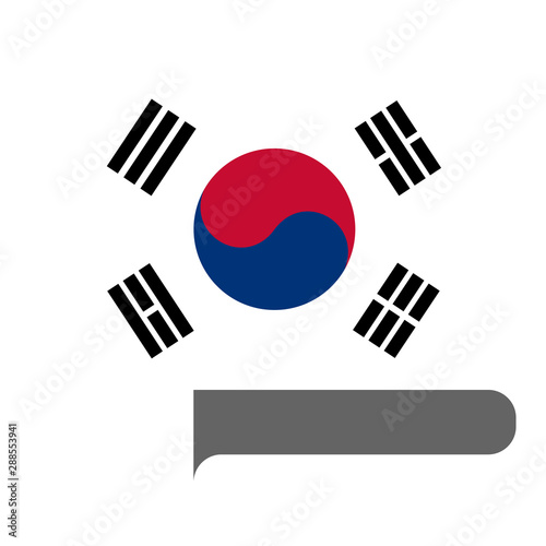 Flag horizontal shape, pointer for world map