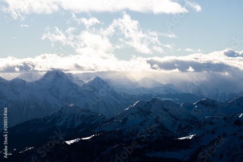 Winter mountain, snow, Glacier rocks, Alps © Martin