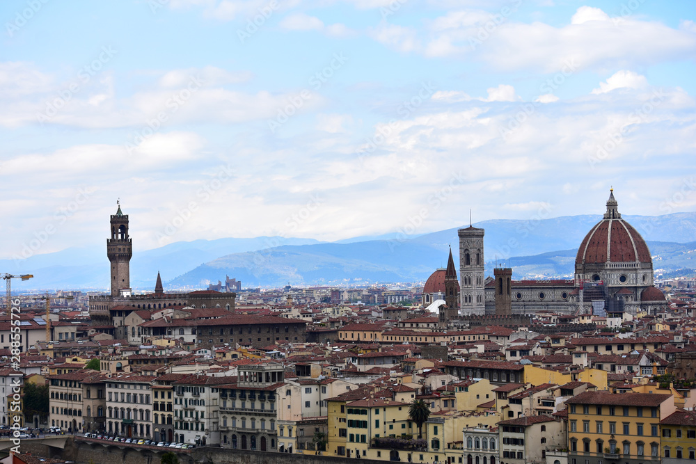 Fototapeta premium Vista di Firenze da piazzale Michelangelo