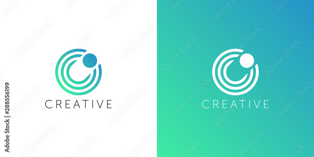 Letter C logo icon design template elements. Vector color sign. Letter C logo icon design template elements. Vector color sign.