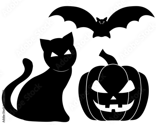 evil and black halloween characters