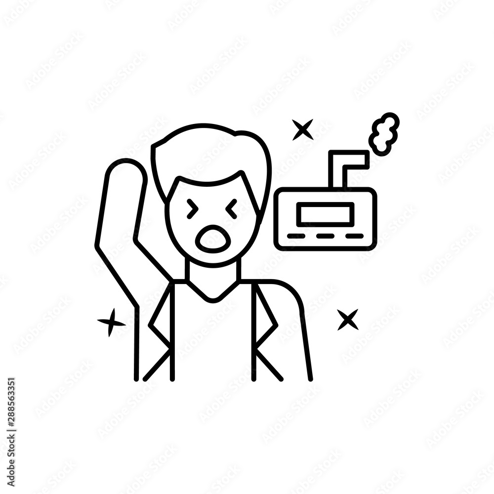 Diesel, man, pain, allergy icon. Element of allergy icon Diesel, man, pain, allergy icon. Element of allergy icon
