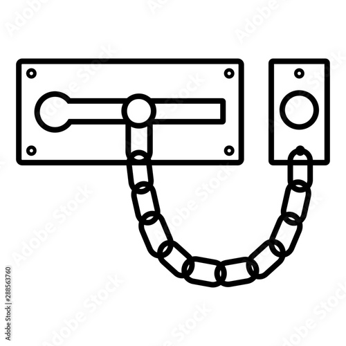 Chain door guard lock