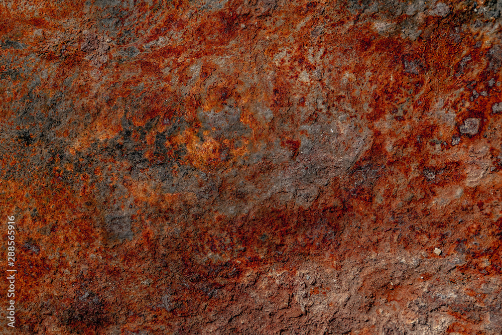 Rusty metal texture. Brown, red, orange and gray colours of rust. Rough surface. Background for text or design Rusty metal texture. Brown, red, orange and gray colours of rust. Rough surface. Background for text or design