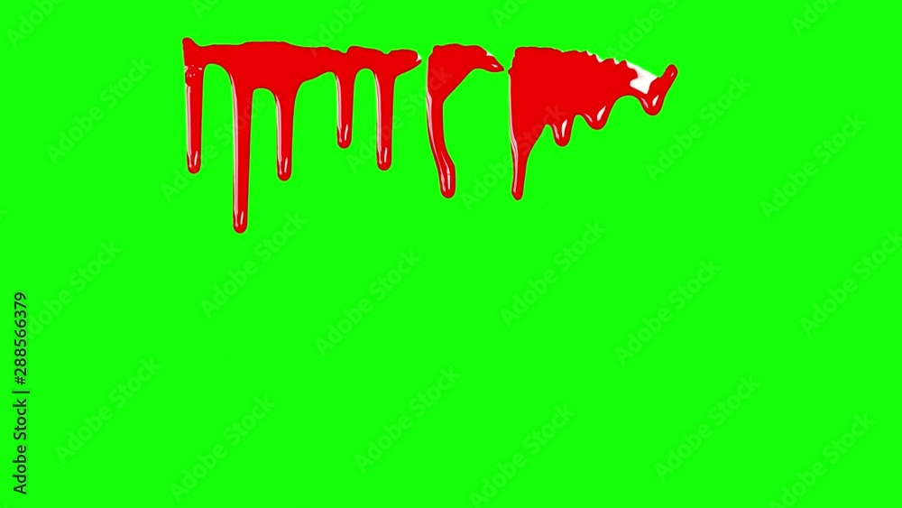 4K Blood Splash In green screen background. Stock Video | Adobe Stock