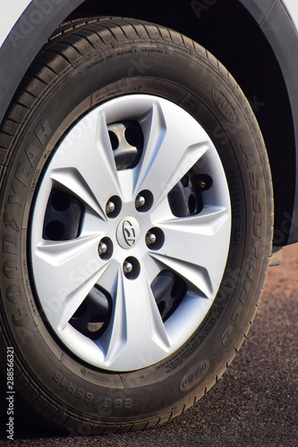 wheel of car