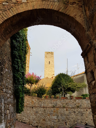 historical part of montecatini val di cecina photo