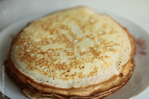 a pile of homemade pancakes