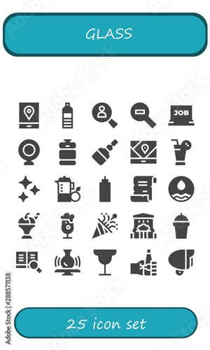 glass icon set