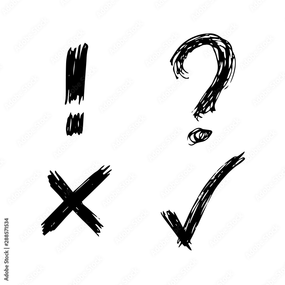 Black Hand Drawn sketch symbols Black Hand Drawn sketch symbols