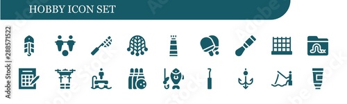 hobby icon set