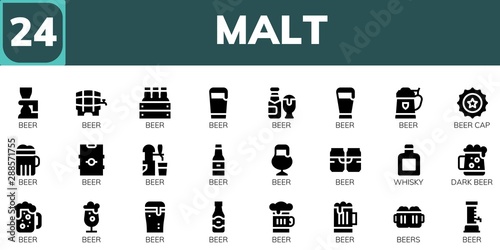 malt icon set