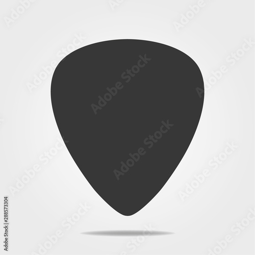 Guitar pick icon in simple design. Vector illustration