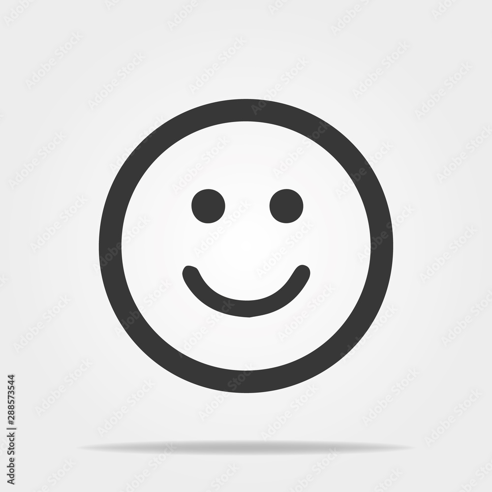 Happy smile icon vector.Vector illucstration. Eps 10 Happy smile icon vector.Vector illucstration. Eps 10