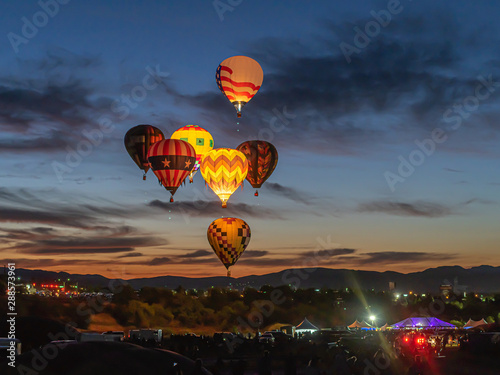 hot air balloon in the sky