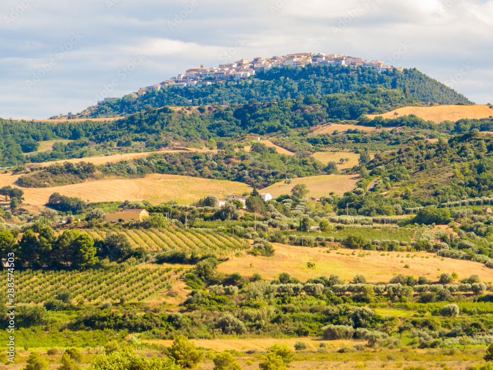 View of Rotondella, Basilicata, southern Italy