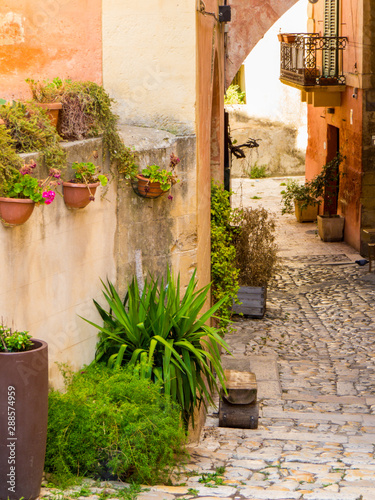Fototapeta Naklejka Na Ścianę i Meble -  Picturesque street in Matera, Basilicata, Italy