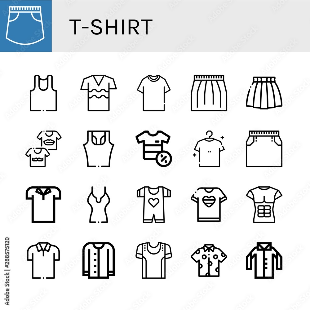 Set of t-shirt icons such as Skirt, Undershirt, Shirt, Tshirt, Shirts, Sleeveless shirt, Polo shirt, Baby clothes, T Cardigan, Sport , t-shirt Set of t-shirt icons such as Skirt, Undershirt, Shirt, Tshirt, Shirts, Sleeveless shirt, Polo shirt, Baby clothes, T Cardigan, Sport , t-shirt