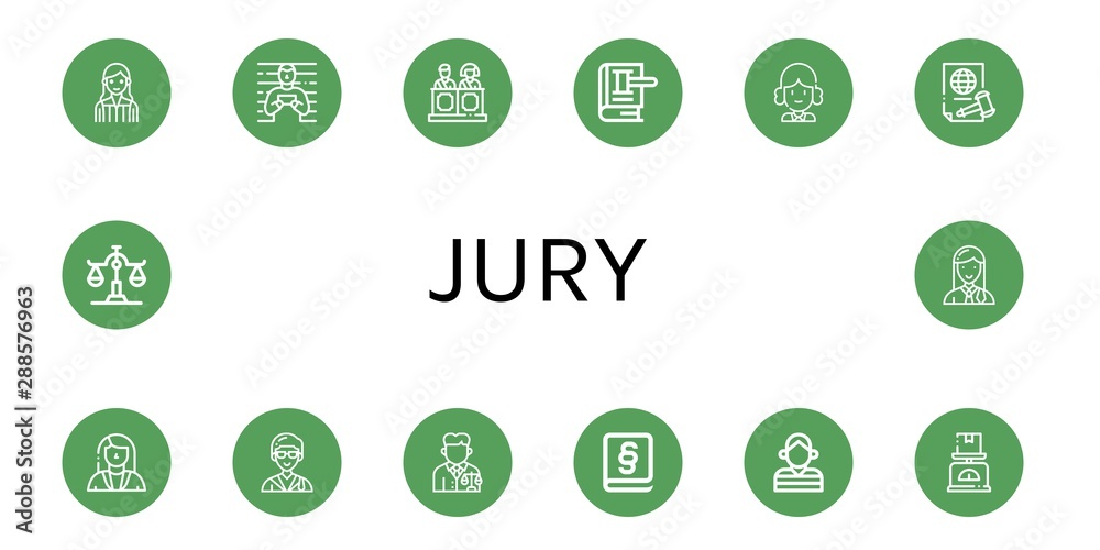 Set of jury icons such as Judge, Prisoner, Jury, Law, Justice, Lawyer, Scale , jury Set of jury icons such as Judge, Prisoner, Jury, Law, Justice, Lawyer, Scale , jury
