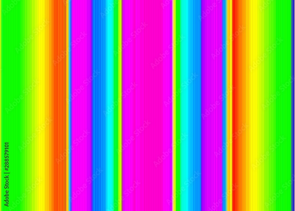 Abstract art rainbow curved lines colorful  background