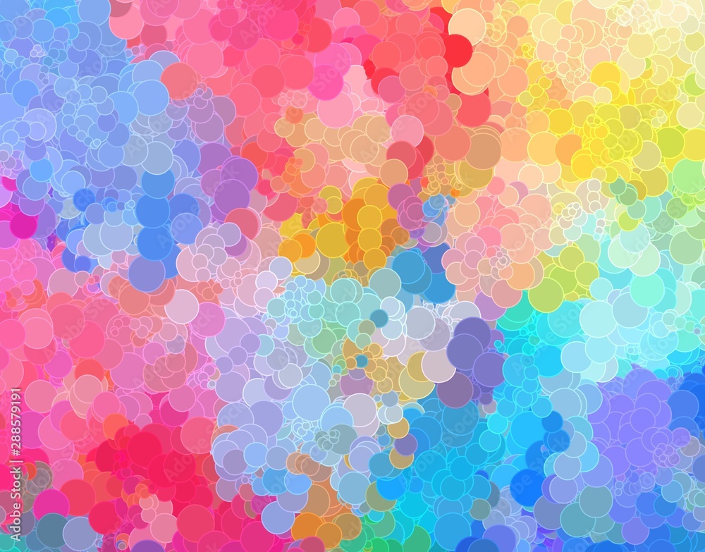 beautiful color dot fizzy bubble style pattern abstract background