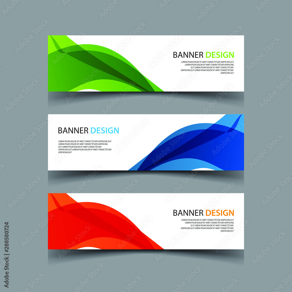 Fototapeta premium Vector Abstract design banner web template