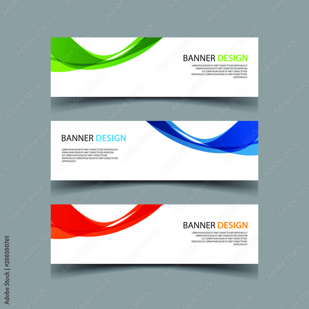 Fototapeta premium Vector Abstract design banner web template