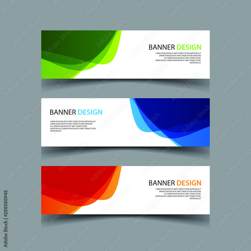 Fototapeta premium Vector Abstract design banner web template