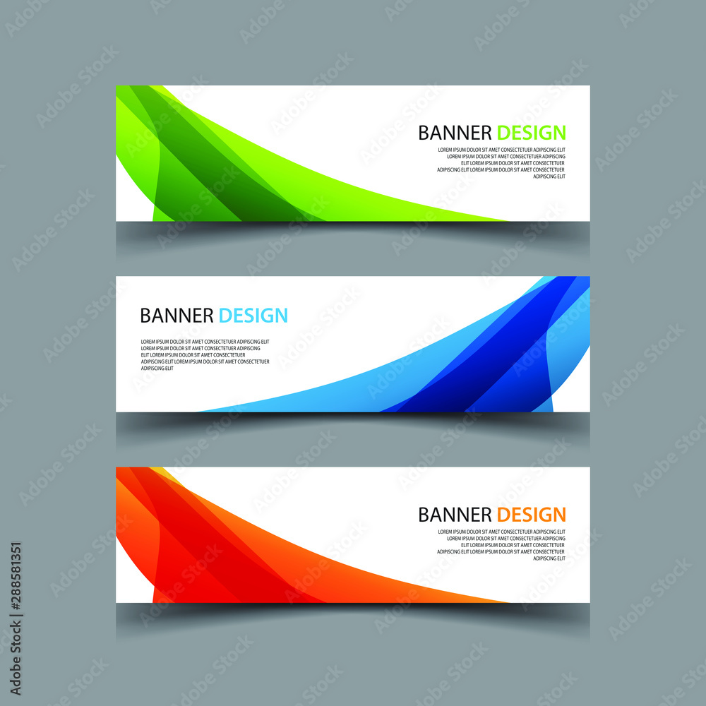 Fototapeta premium Vector Abstract design banner web template