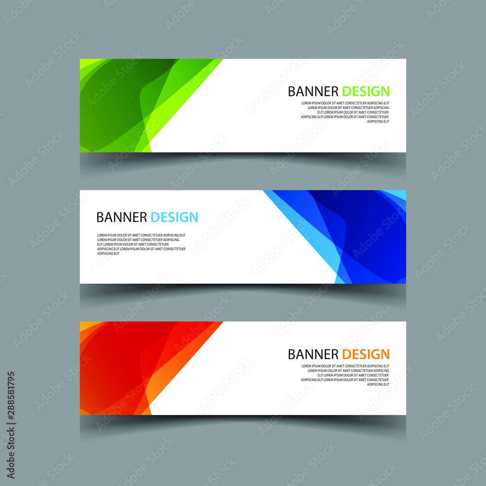 Fototapeta premium Vector Abstract design banner web template