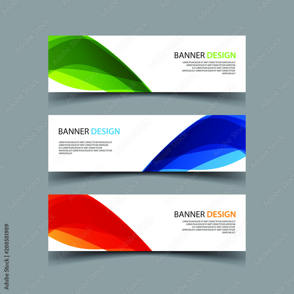Fototapeta premium Vector Abstract design banner web template