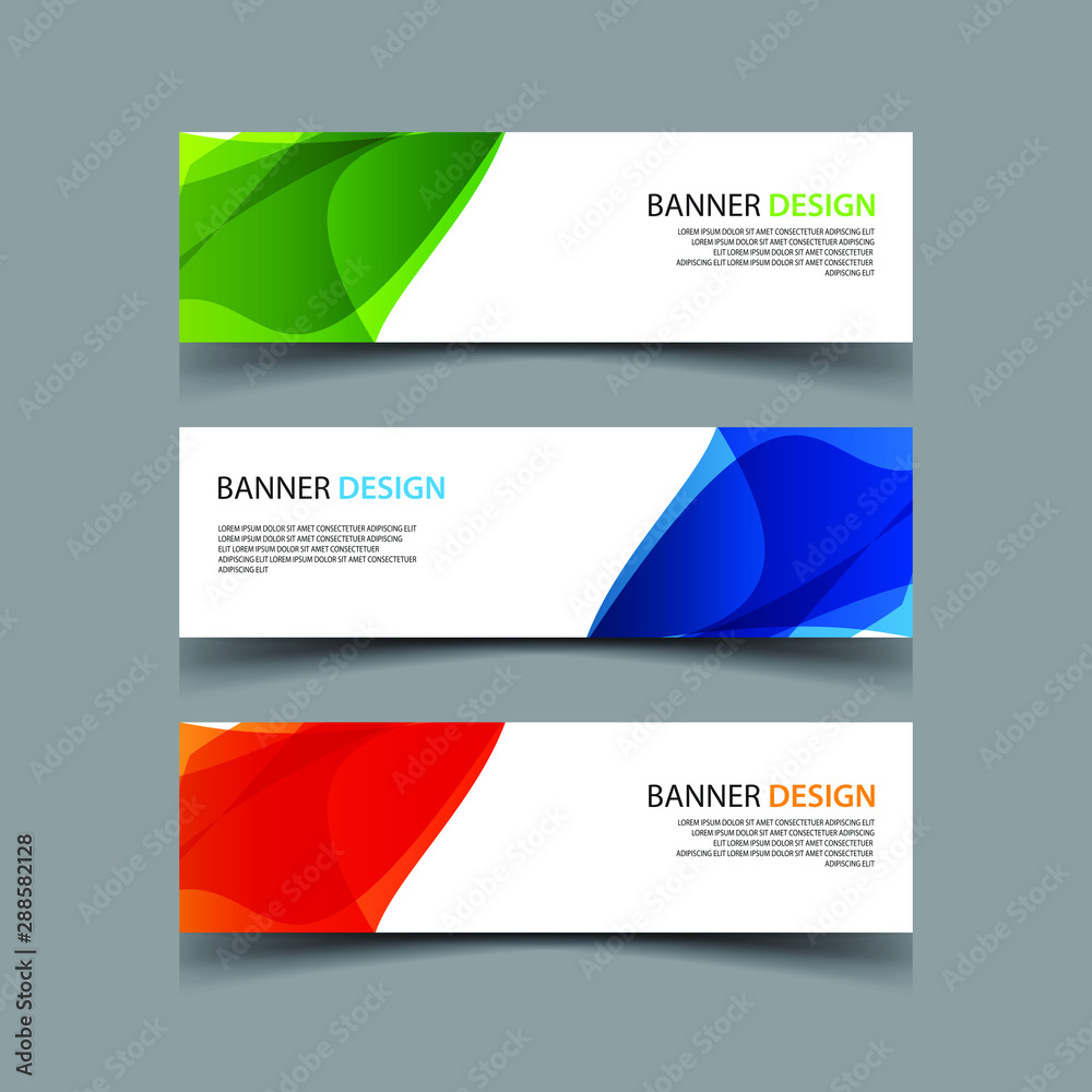 Fototapeta premium Vector Abstract design banner web template