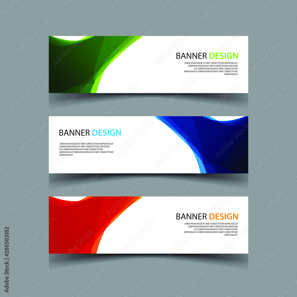 Fototapeta premium Vector Abstract design banner web template