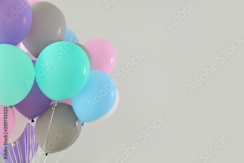 Air balloons on light backg...
