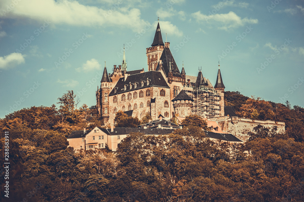 Castle in Germany Wernigerode Saxony-Anhalt Castle in Germany Wernigerode Saxony-Anhalt