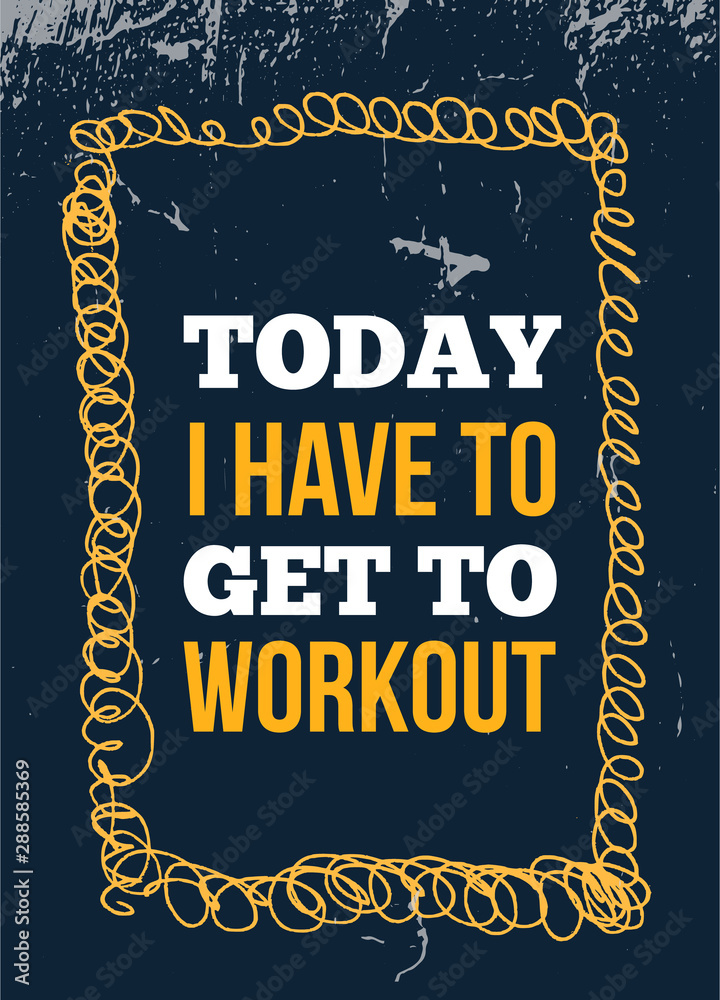 Success quote. Workout poster. Sport banner design. Healthy lifestyle ...