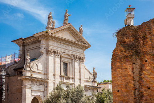 Photography Church of Santa Francesca Romana at the Roman Forum in Rome