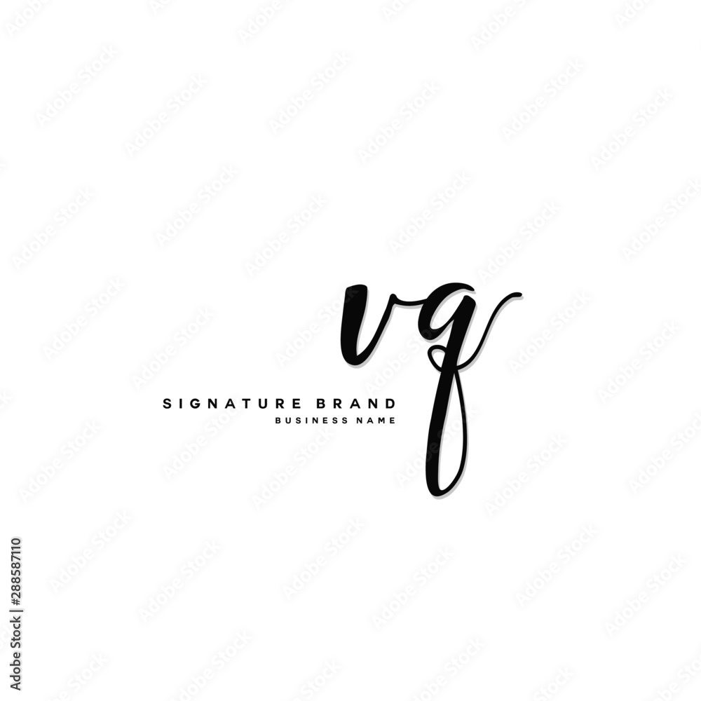 V Q VQ Initial letter handwriting and signature logo concept design. V Q VQ Initial letter handwriting and signature logo concept design.