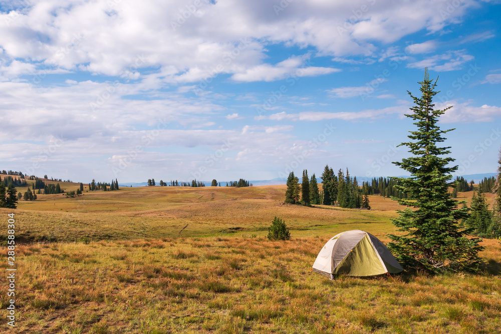 Tent camping in Eastern Oregon