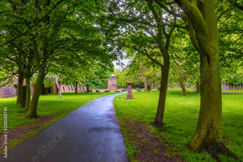St James's Cemetery at Liverpool Cathedral in Liverpool, UK