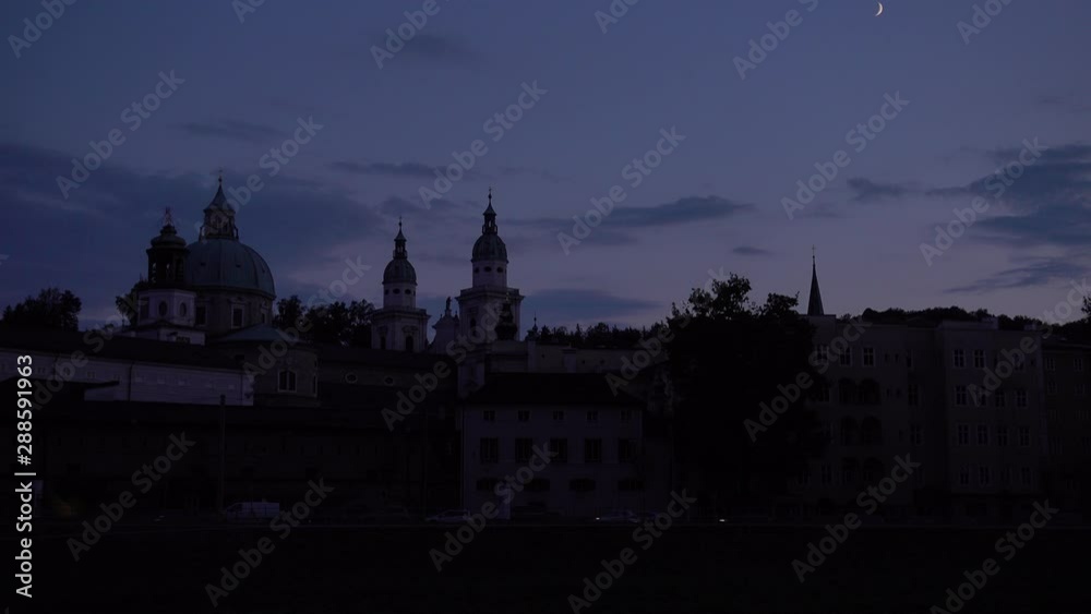 SALZBURG, AUSTRIA - CIRCA AUGUST 2018: View of the medieval architecture of the Hohensalzburg Fortress circa. SALZBURG, AUSTRIA - CIRCA AUGUST 2018: View of the medieval architecture of the Hohensalzburg Fortress circa.