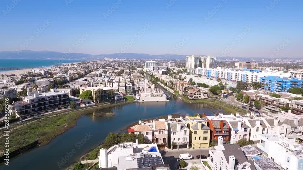 Aerial View of Marina Del Rey canals Aerial View of Marina Del Rey canals