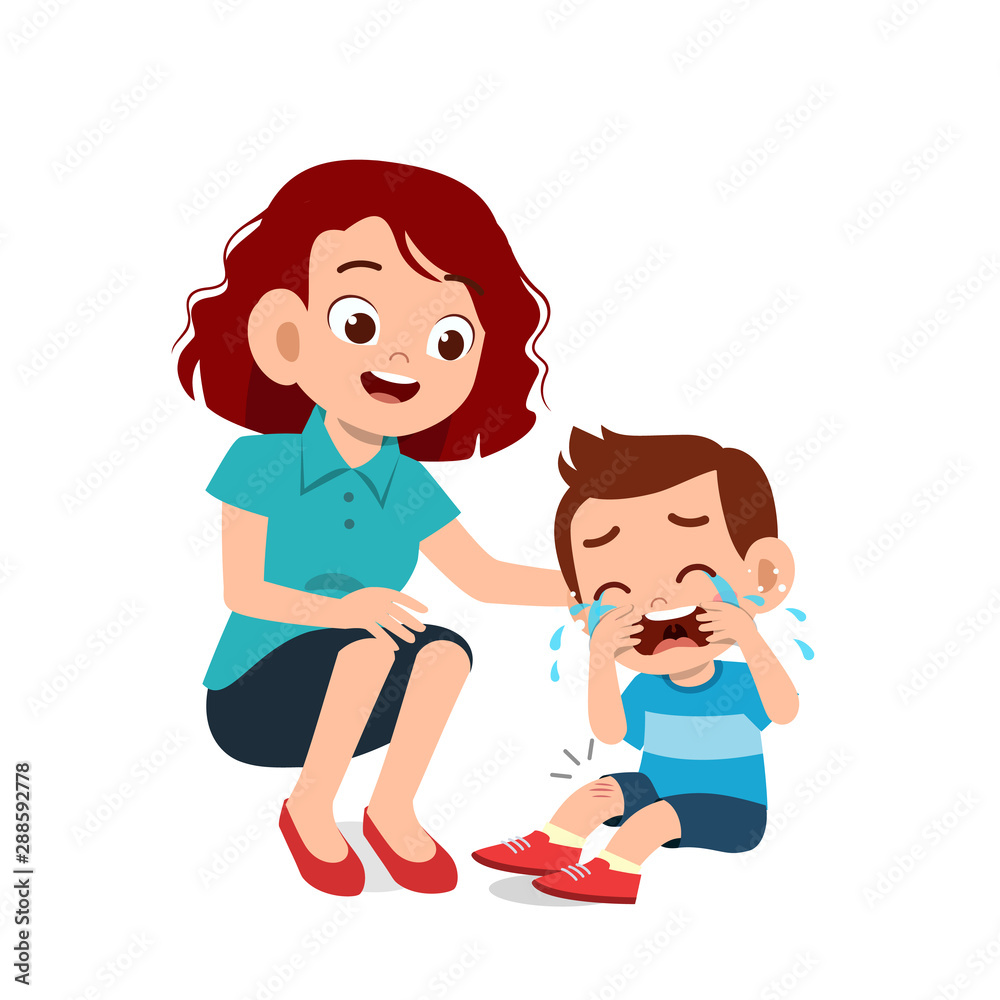 parent with kid child cry illustration parent with kid child cry illustration