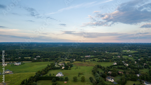 Evening sky over Darnestown, Montgomery County, Maryland